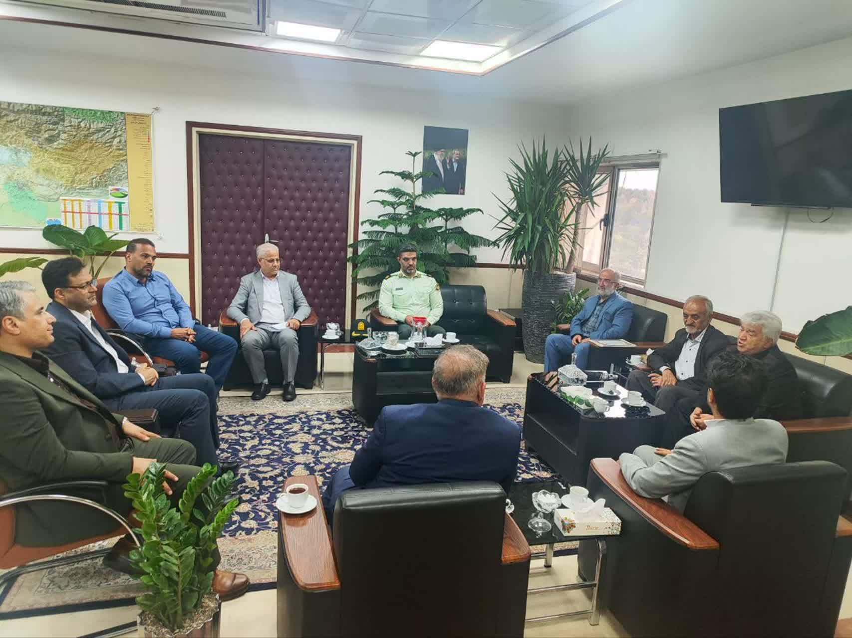 دیدار بخشدار رودبارقصران با سرپرست معاونت سیاسی استانداری تهران